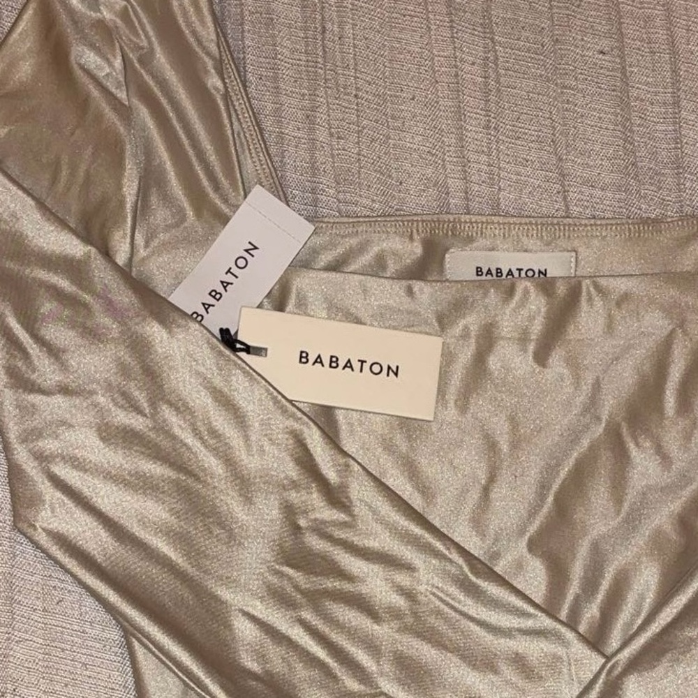 ARITZIA Babaton NWT Satinette Long Sleeve Bodysuit